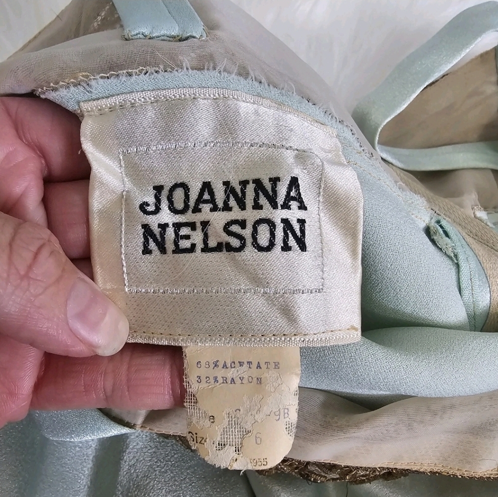 SOLD! Vintage Joanna Nelson • Silky Slip Dress - Picture 7 of 10